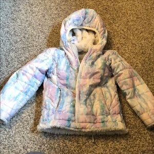 Reversible girls 4T Northface puffer coat